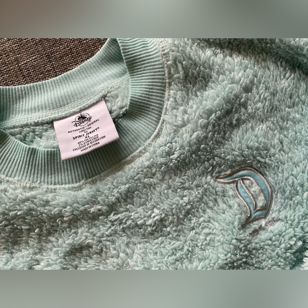 Disneyland Resort Mint Green Fleece Sweater - Picture 3 of 9